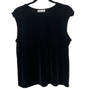 Michele Michelle Black Sleeveless Tank Top Approx Large